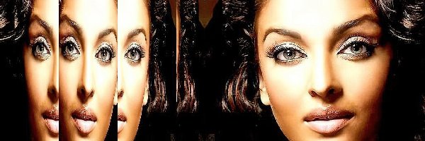 Twarz, Odbicie, Woda, Aishwarya Rai