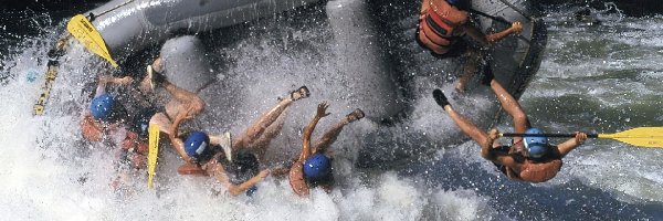 spływ, wiosła, rzeka, Rafting