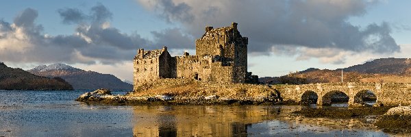 Eilean Donan, Woda, Most, Szkocja