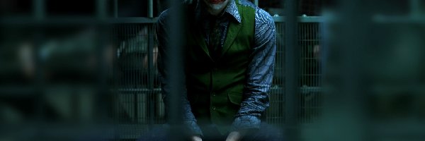 Film, Joker, Mroczny Rycerz, Kraty, Cela