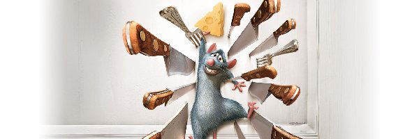 Ratatouille, mysz, noże, Ratatuj