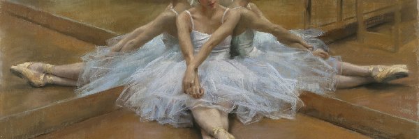 Kobieta, Lustro, Balerina, Vicente Romero Redondo