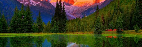 Las, Kanada, Jezioro, Góry