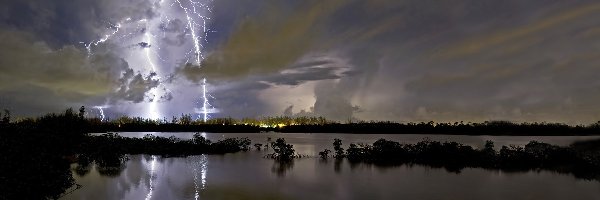 Pioruny, Burza, Jezioro