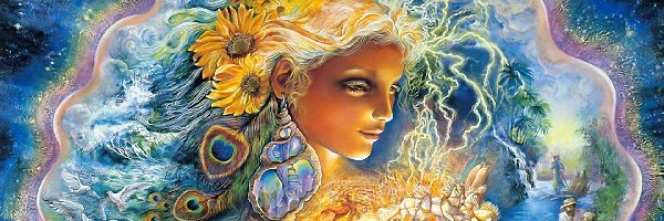 Dłonie, Josephine Wall, Ludzie, Kobieta