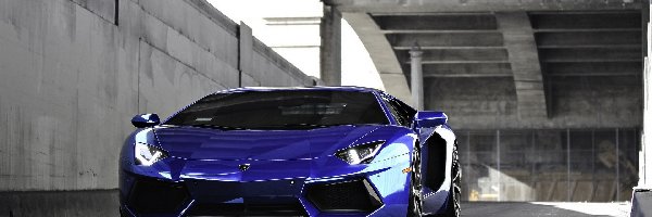 Lamborghini Aventador, Metalik, Niebieski
