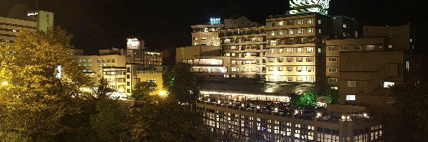 Budynki, Miasto nocą, Sapporo