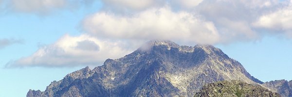 Szczyt, Chmury, Tatry, Góra