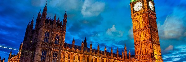 Pałac, Big Ben, Westminster, Anglia, Londyn