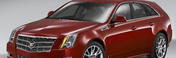 Kombi, Cadillac CTS, Czerwony