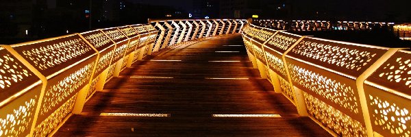 Noc, Most, Oświetlony