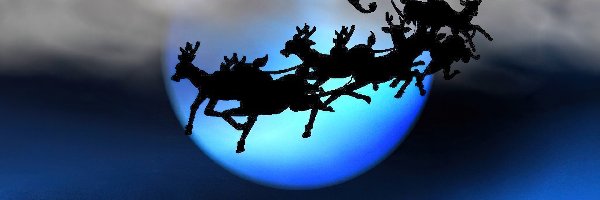Boże, Mikołaj, Sanie, Narodzenie, Księżyc, Noc