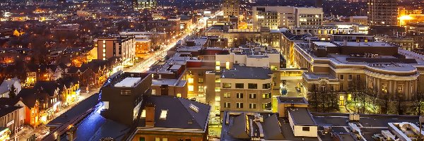 Miasto nocą, Widok Z Lotu, Toronto