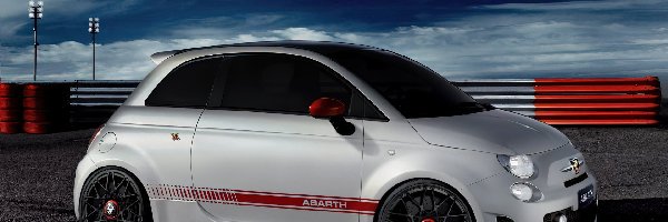 Tuning, Abarth 500, Biały