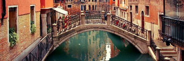 Mostek, Kamienice, Kanał, Wenecja