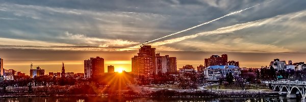 Panorama Miasta, Most, Zachód Słońca