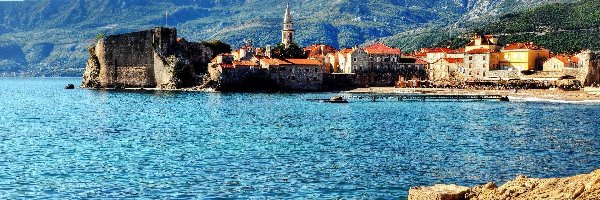 Panorama, Czarnogóra, Budva, Miasteczko