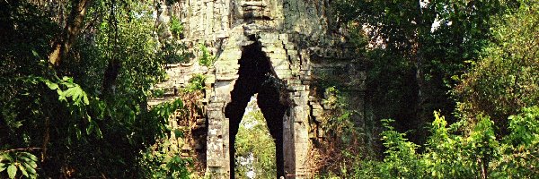 Kambodża, Angkor Thom, Brama