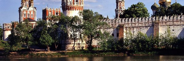Smoleńsk, Drzewa, Kościoły, Dniepr, Rzeka