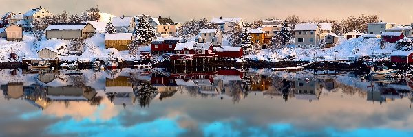 Norwegia, Lofoten, Zima