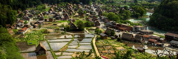 Japonia, Ogimachi, Wieś