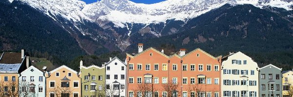 Innsbruck, Góry, Domy, Austria