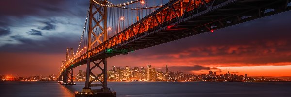 Golden Gate, Most, Noc, San Francisco