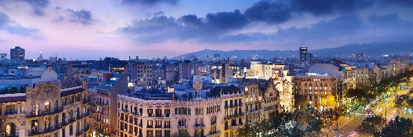 Hiszpania, Miasta, Panorama, Barcelona