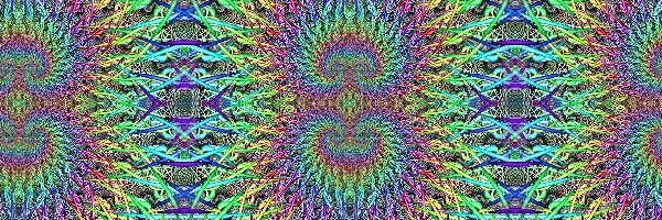 Fantazyjne, Fraktale, Wzory, Kolorowe