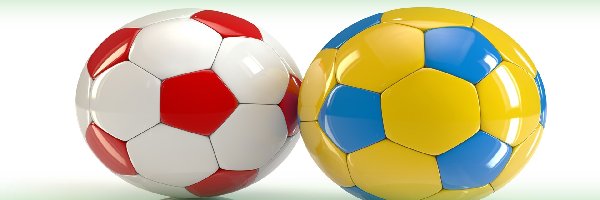 Euro 2012, Piłki, Dwie, Narodowe, Barwy