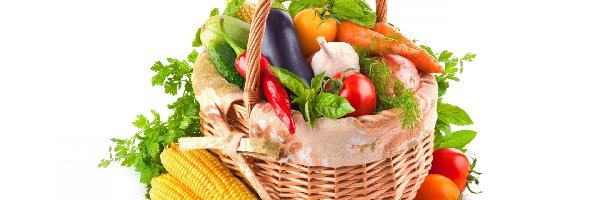 Warzywa, Kosz, Wiklinowy