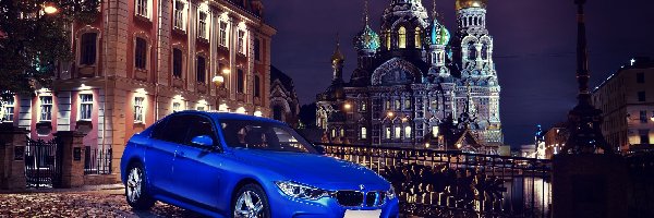 Petersburg, 335i, F30, BMW, Samochód, Sobór Zmartwychwstania Pańskiego, Cerkiew