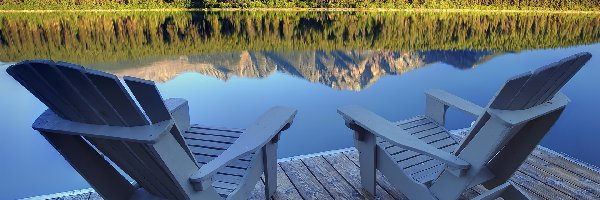 Jezioro, Góry, Fotele, Alberta, Patricia Lake