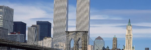 Bliźniacze Wieże, Manhattan, Nowy Jork, Most