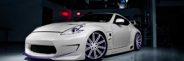 Samochód, 370Z, Nissan, Biały