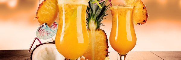 Ananas, Drinki, Owocowe