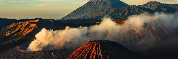 Góry, Wulkany, Indonezja