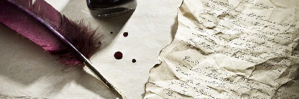 Pióro, Ka³amarz, Atrament, List