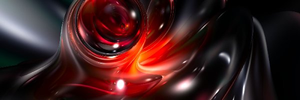 Czerwona, Abstrakcja, 3D