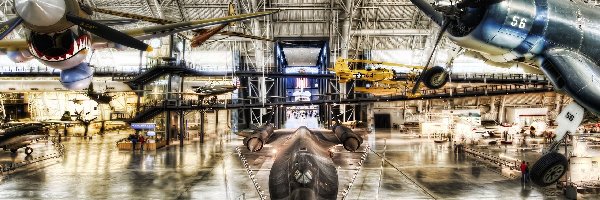 Samoloty, Muzeum Lotnictwa, Smithsonian National Air and Space Museum Steven F. Udvar-Hazy Center, HDR Muzea, Stan Wirginia, Stany Zjednoczone
