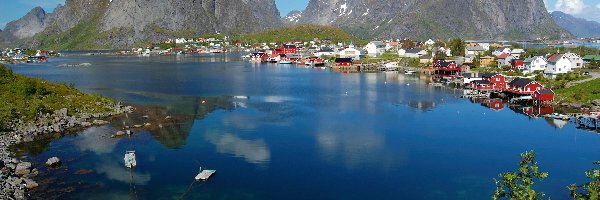 Norwegia, Lofoty, Archipelag, Reine, Miejscowość