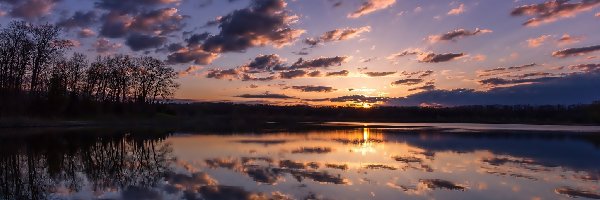 Las, Jezioro, Chmury