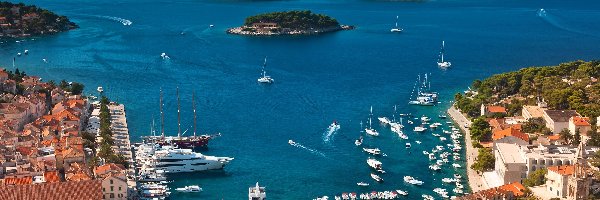 Chorwacja, Hvar, Adriatyk, Wyspy, Panorama