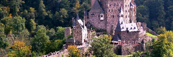 Zamek, Las, Niemcy, Skiathos Castle