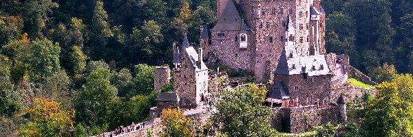 Zamek, Las, Niemcy, Skiathos Castle