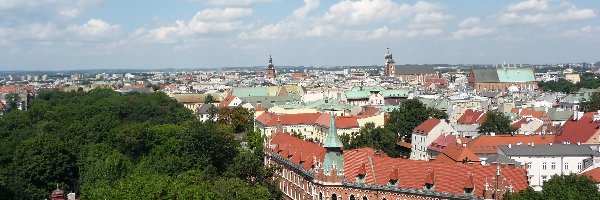 Panorama miasta, Kraków, Polska