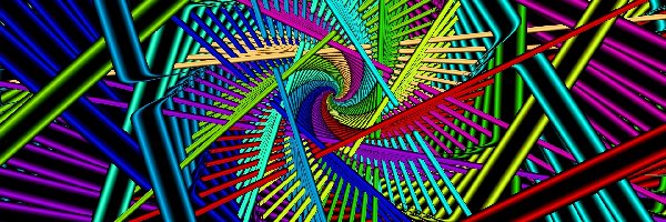 Geometryczna, Abstrakcja, Spirala, Grafika, Fraktal