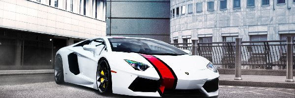 Aventador, Wieżowce, Parking, Lamborghini