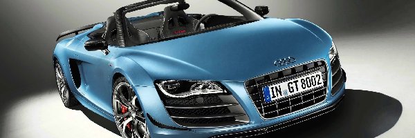 Samochód, Cabrio, Niebieski, R8, Audi