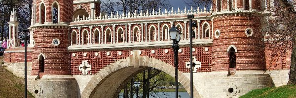 Zabytkowy, Rzeka, Most, Rosja, St. Petersburg